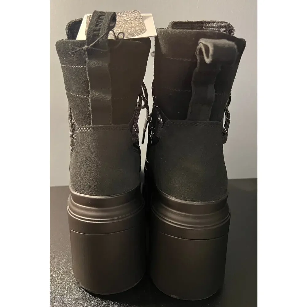 NWT Hunter Womens Discoverer Mid Lace-UP Leather Heel Boot - Picture 5 of 14